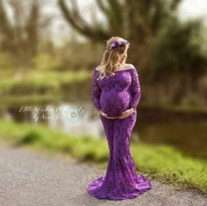 maternal purple dress